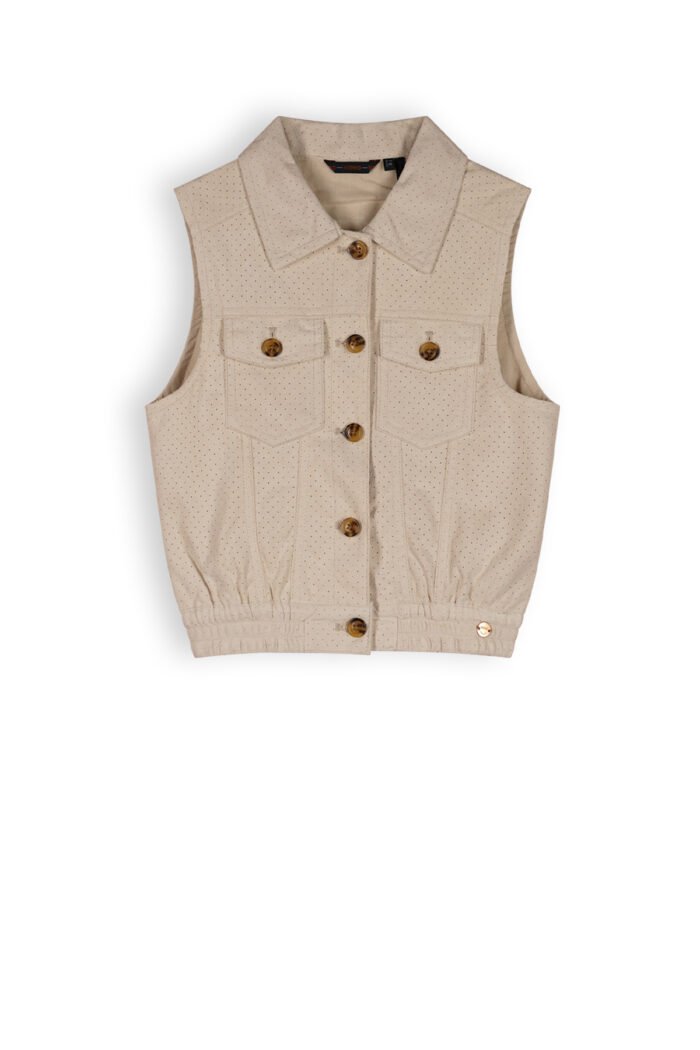 NoNo Meisjes gilet suede - Dodhy - Sneeuw wit NoNo Meisjes gilet suede - Dodhy - Sneeuw witMateriaal 100% PE