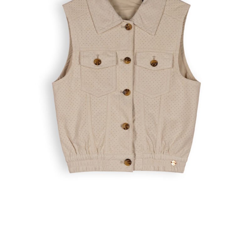 NoNo Meisjes gilet suede - Dodhy - Sneeuw wit NoNo Meisjes gilet suede - Dodhy - Sneeuw witMateriaal 100% PE