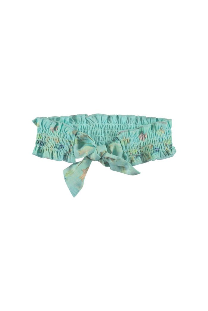 NoNo Meisjes haarband & riem in 1 - Cream mint NoNo Meisjes haarband & riem in 1 - Cream mint60% RPE 40% PE
