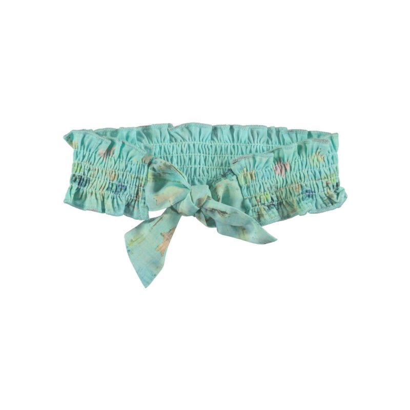 NoNo Meisjes haarband & riem in 1 - Cream mint NoNo Meisjes haarband & riem in 1 - Cream mint60% RPE 40% PE