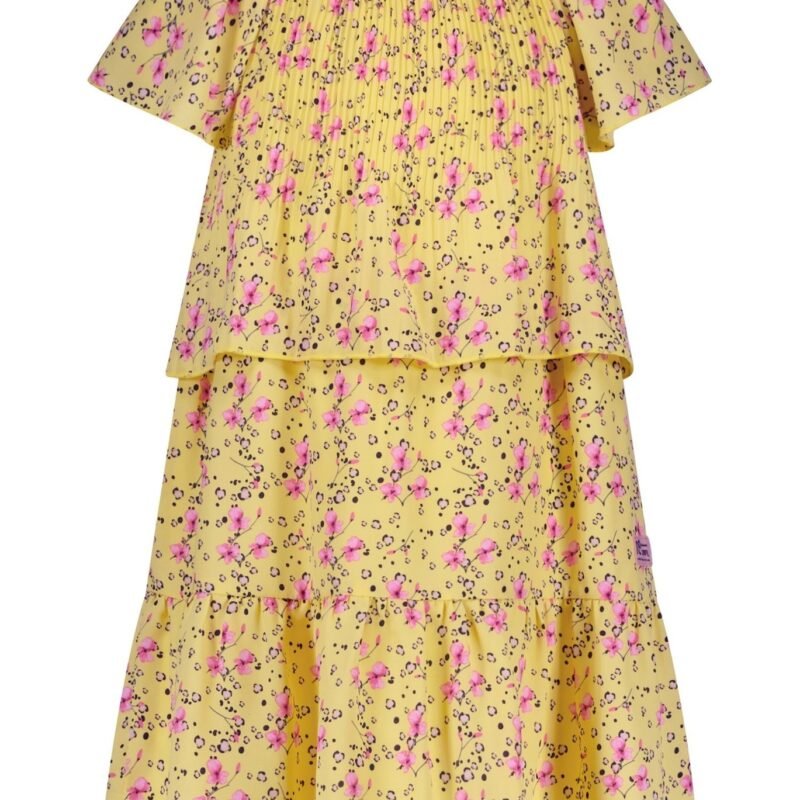 NoNo Meisjes jurk - Mill - Lemon drop NoNo Meisjes jurk - Mill - Lemon drop60% RPE 40% PE