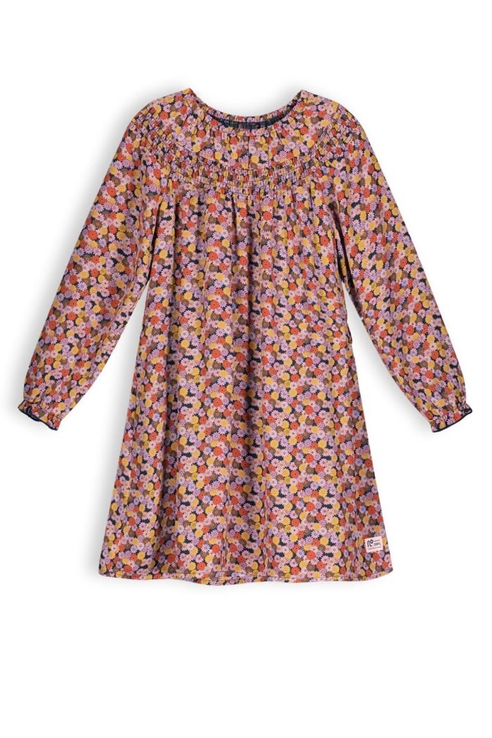 NoNo Meisjes jurk wide fit - Manilla - Sunset roze NoNo Meisjes jurk wide fit - Manilla - Sunset rozeMateriaal 60% RPE 40% PE