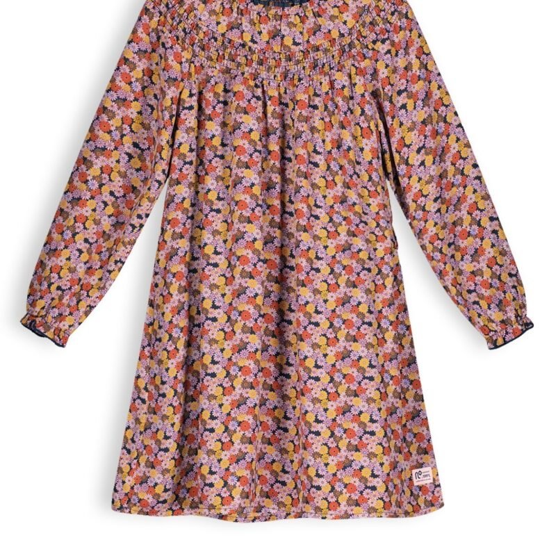 NoNo Meisjes jurk wide fit - Manilla - Sunset roze NoNo Meisjes jurk wide fit - Manilla - Sunset rozeMateriaal 60% RPE 40% PE