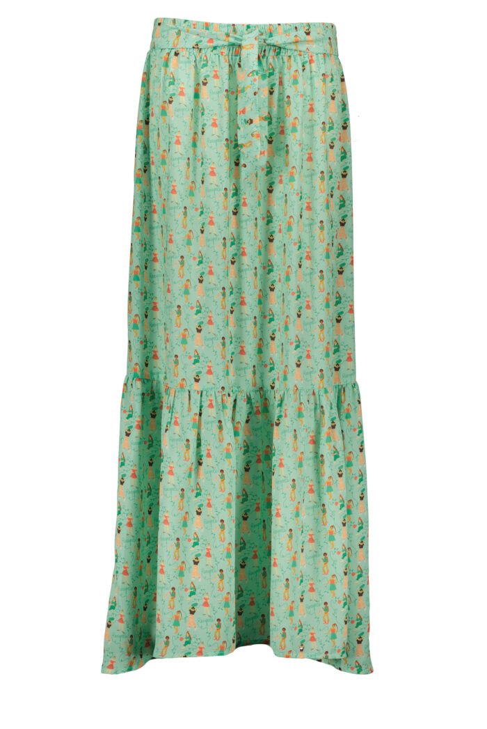 NoNo Meisjes - mom maxi rok Bodil Jane - Licht Jade NoNo Meisjes - mom maxi rok Bodil Jane - Licht Jade100%polyester+ lining 100co