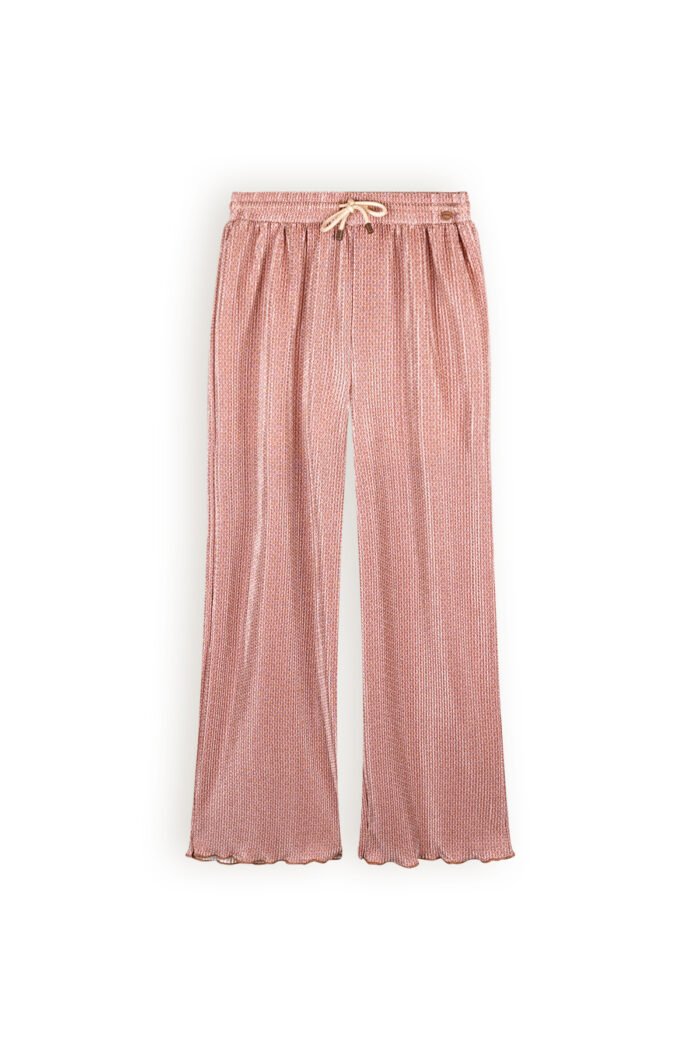 NoNo Meisjes palazzo broek plisse AOP - Sun - Taupe NoNo Meisjes palazzo broek plisse AOP - Sun - TaupeMateriaal 100% RPE