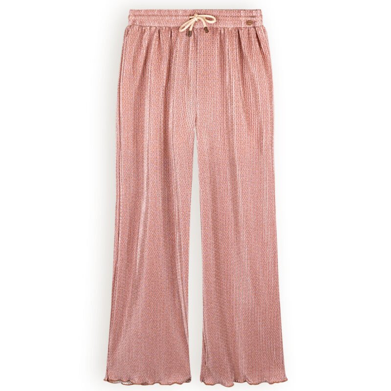NoNo Meisjes palazzo broek plisse AOP - Sun - Taupe NoNo Meisjes palazzo broek plisse AOP - Sun - TaupeMateriaal 100% RPE