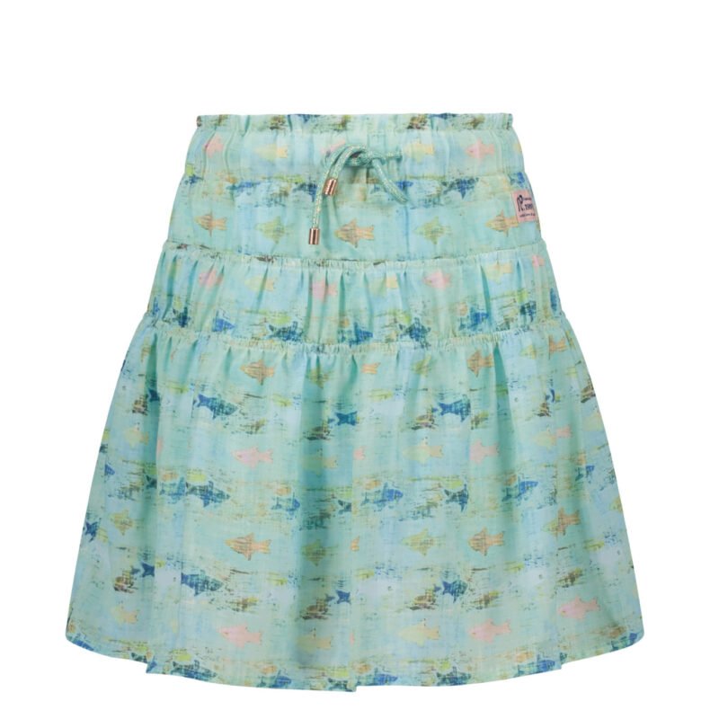 NoNo Meisjes rok - Nellie - Cream mint NoNo Meisjes rok - Nellie - Cream mint60% RPE 40% PE