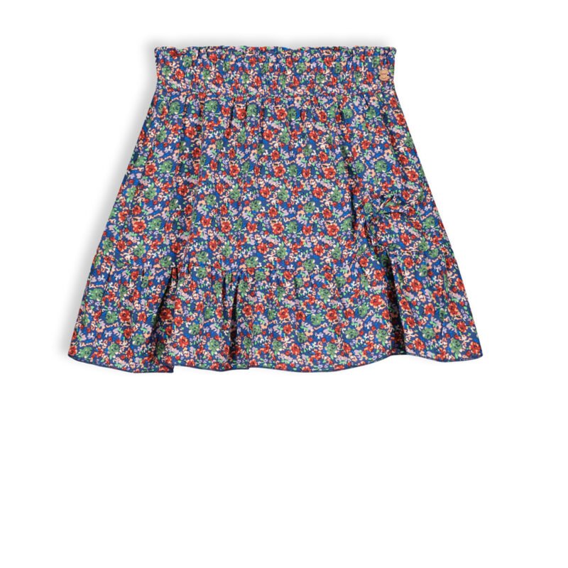 NoNo Meisjes rok floral - Nadia - Ensign blauw NoNo Meisjes rok floral - Nadia - Ensign blauwMateriaal 60% RPE 40% PE