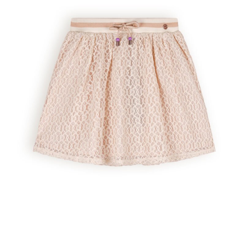 NoNo Meisjes rok kant - Norma - Pearled ivoor NoNo Meisjes rok kant - Norma - Pearled ivoorMateriaal 60% CO. 40% PA