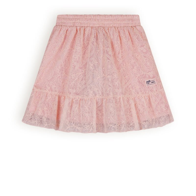 NoNo Meisjes rok mesh embroidery - Pale Blush NoNo Meisjes rok mesh embroidery - Pale BlushMateriaal 50% PA. 50% CO