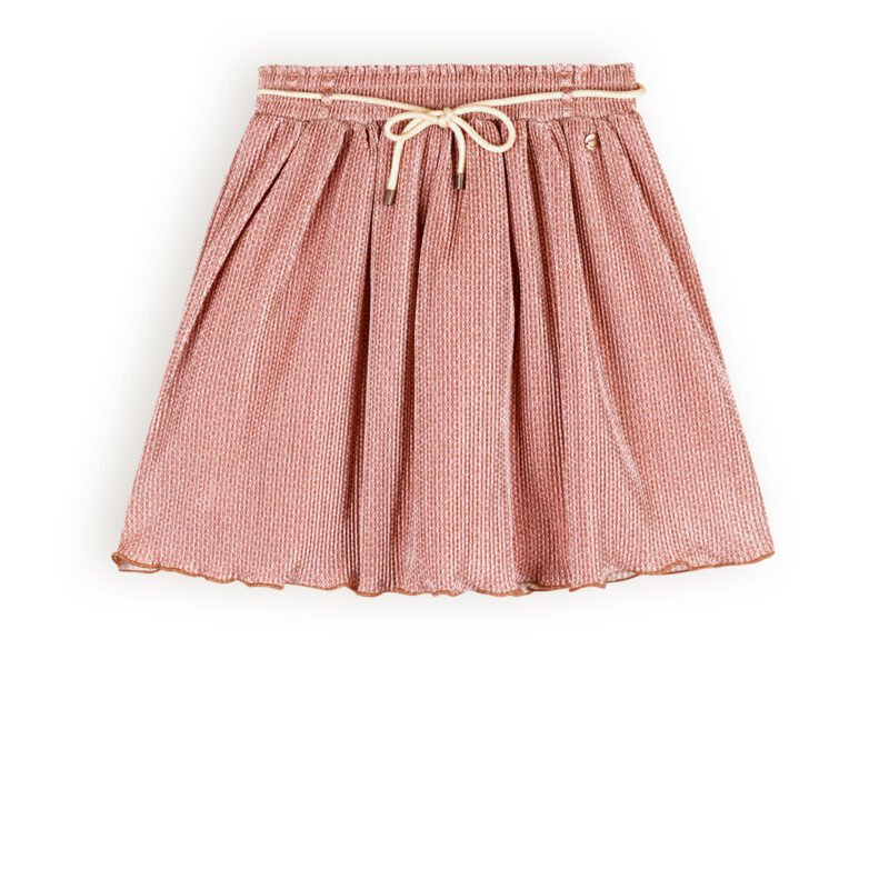 NoNo Meisjes rok plisse AOP - Nele - Taupe NoNo Meisjes rok plisse AOP - Nele - TaupeMateriaal 100% RPE