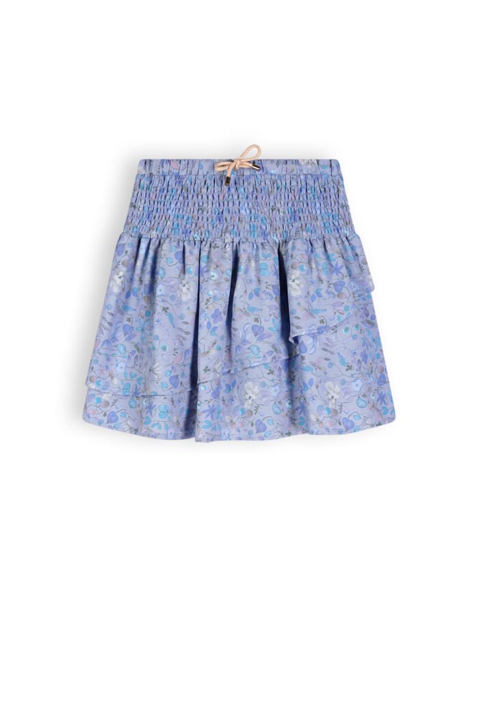 NoNo Meisjes rok smock - Noor - Provence blauw NoNo Meisjes rok smock - Noor - Provence blauwMateriaal 60% RPE. 40% PE
