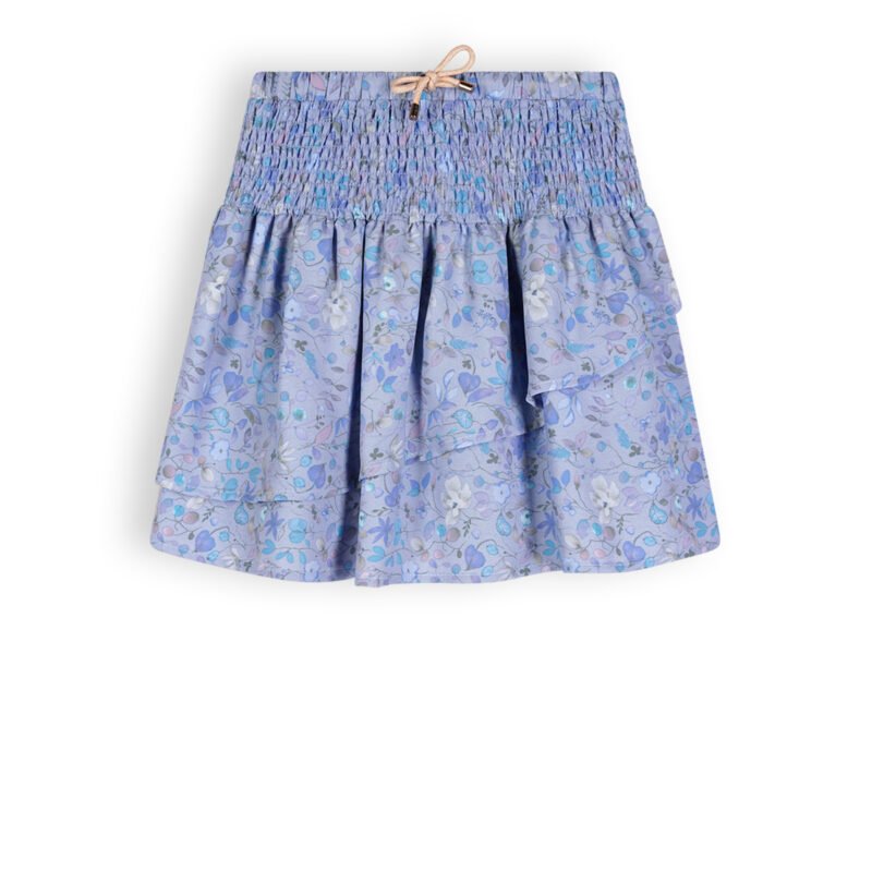 NoNo Meisjes rok smock - Noor - Provence blauw NoNo Meisjes rok smock - Noor - Provence blauwMateriaal 60% RPE. 40% PE