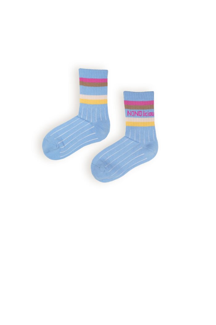 NoNo Meisjes sokken - Roma - Parisian blauw NoNo Meisjes sokken - Roma - Parisian blauwMateriaal 86% CO. 22% PA. 3% EA