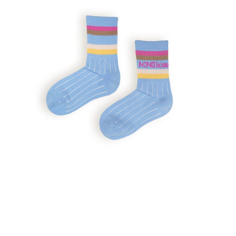 NoNo Meisjes sokken - Roma - Parisian blauw NoNo Meisjes sokken - Roma - Parisian blauwMateriaal 86% CO. 22% PA. 3% EA