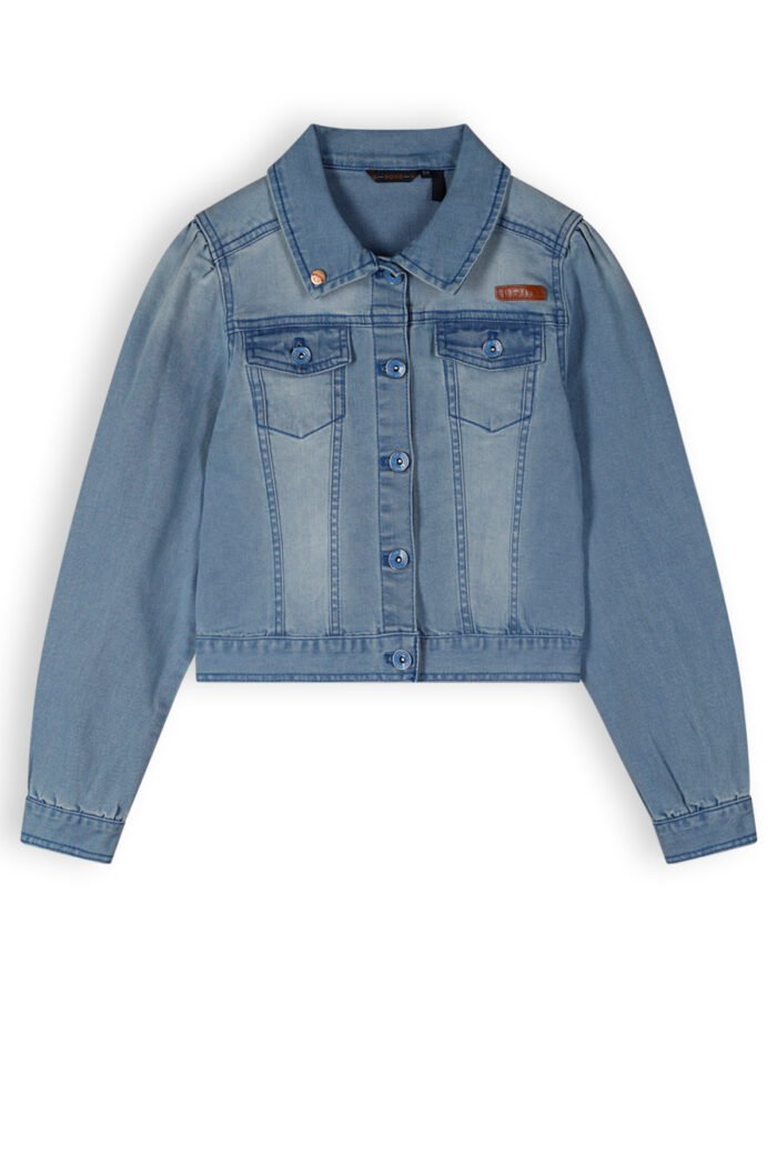 NoNo Meisjes spijkerjase - Dove - Denim NoNo Meisjes spijkerjase - Dove - DenimMateriaal 70% CO. 25% PE. 5% EA