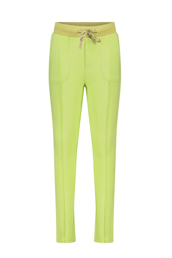 NoNo Meisjes sweat broek - Secler - Sour lime NoNo Meisjes sweat broek - Secler - Sour lime70% CO 25% PE 5% EA