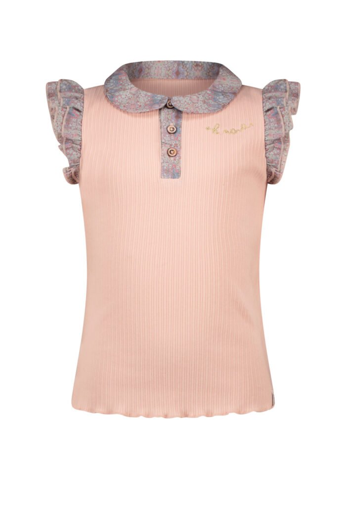 NoNo Meisjes t-shirt rib - Kami - Rosy ginger NoNo Meisjes t-shirt rib - Kami - Rosy ginger94% CO 6% PE