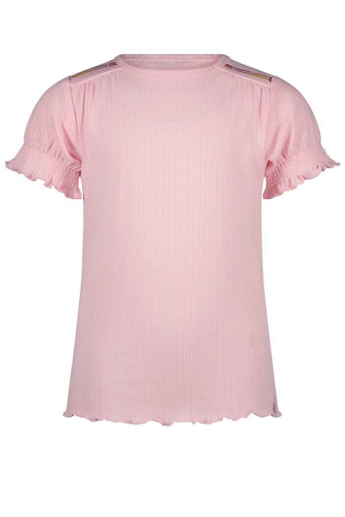NoNo Meisjes t-shirt rib - Kyran - Kers blossom NoNo Meisjes t-shirt rib - Kyran - Kers blossom65% PE 28% VI 7% EA