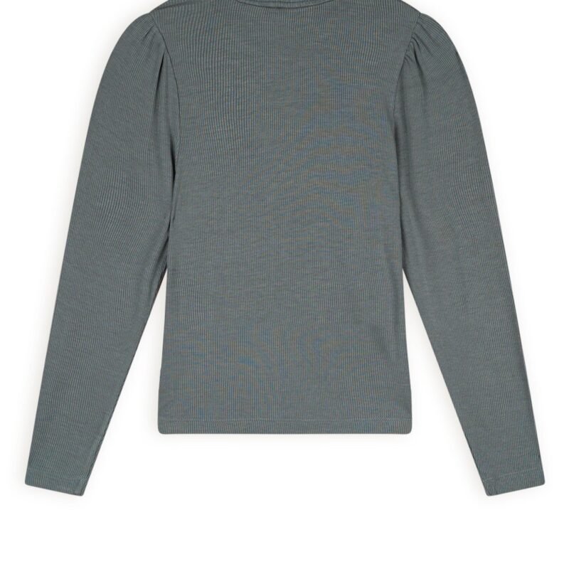 NoNo Meisjes t-shirt rib jersey - Koss - Bushy grijs NoNo Meisjes t-shirt rib jersey - Koss - Bushy grijsMateriaal 96% EVI. 4% EA