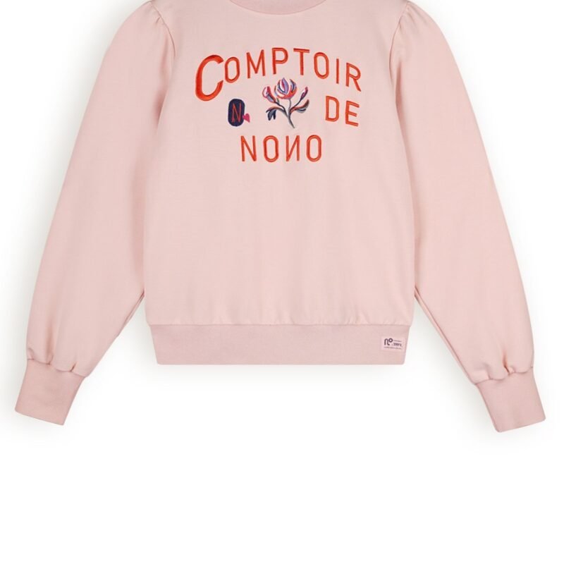 NoNo Meisjes trui met hoge manchetten - Kulet - Pale Blush NoNo Meisjes trui met hoge manchetten - Kulet - Pale BlushMateriaal 69% CO. 26% RPE. 5% EA