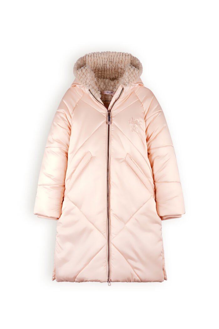 NoNo Meisjes winterjas lang met capuchon - Beetle - Rosy zand NoNo Meisjes winterjas lang met capuchon - Beetle - Rosy zandMateriaal 100% RPE