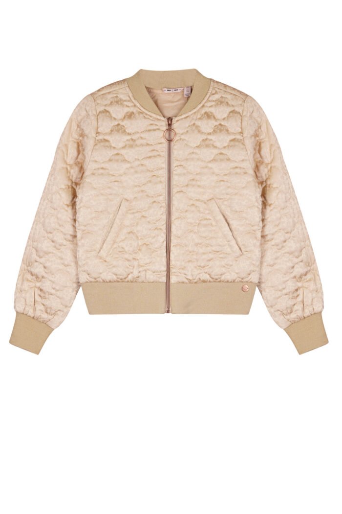 NoNo Zomer jasje meisjes Zand - satijn jacquard gewatteerd - Doria NoNo Zomer jasje meisjes Zand - satijn jacquard gewatteerd - DoriaMateriaal 100% polyesther