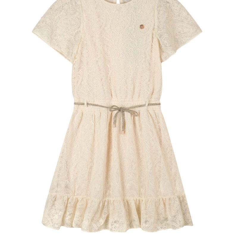 NoNo Zomer jurk meisjes Ivoor wit - embroidery mesh - Mireal NoNo Zomer jurk meisjes Ivoor wit - embroidery mesh - MirealMateriaal 50% polyamide