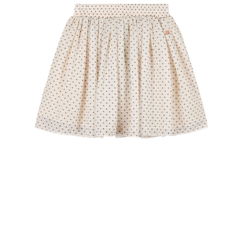 NoNo Zomer rok meisjes Ivoor wit - mesh - AOP - Ninu NoNo Zomer rok meisjes Ivoor wit - mesh - AOP - NinuMateriaal 95% recycled polyesther