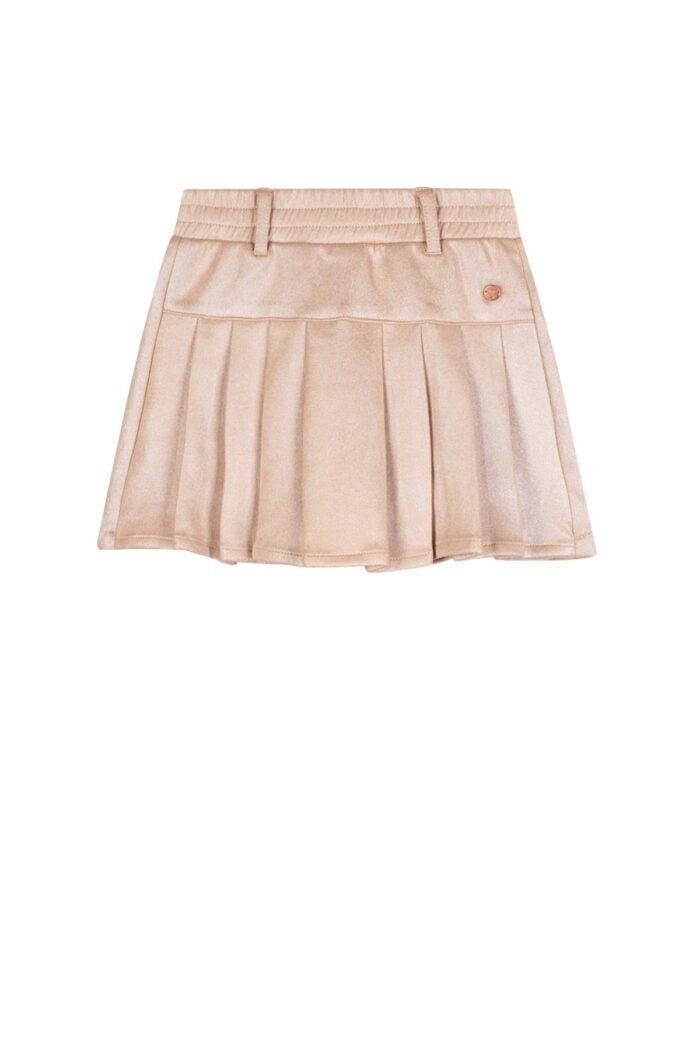 NoNo Zomer skort meisjes Licht goud - suede folie print - Sella NoNo Zomer skort meisjes Licht goud - suede folie print - SellaMateriaal 100% polyesther