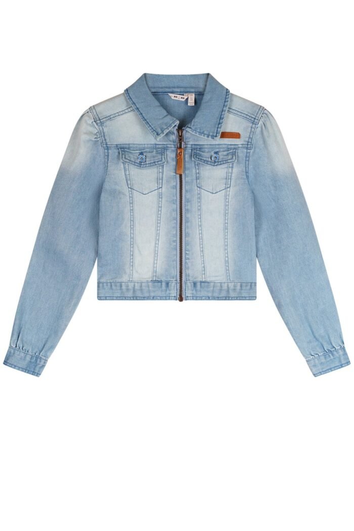 NoNo Zomer spijkerjas meisjes Blauw - rits - Donna NoNo Zomer spijkerjas meisjes Blauw - rits - DonnaMateriaal 73% katoen