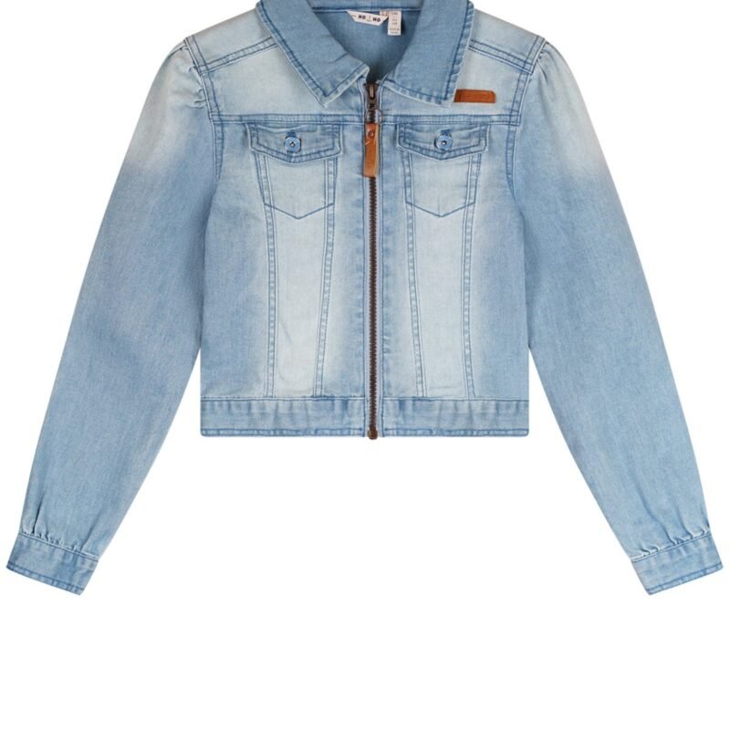 NoNo Zomer spijkerjas meisjes Blauw - rits - Donna NoNo Zomer spijkerjas meisjes Blauw - rits - DonnaMateriaal 73% katoen