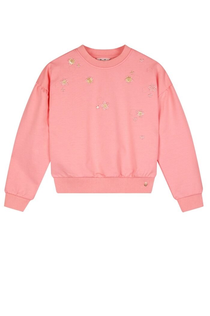 NoNo Zomer sweater meisjes Roze - embroidery - Kimas NoNo Zomer sweater meisjes Roze - embroidery - KimasMateriaal 70% katoen