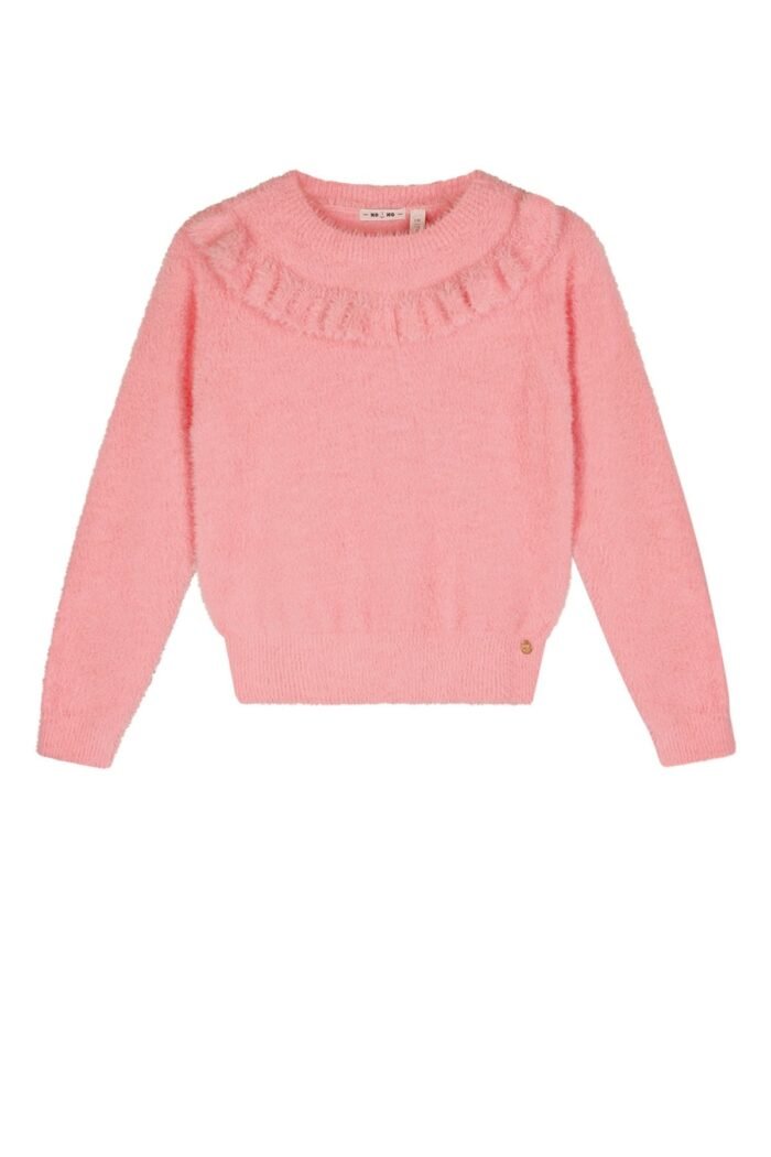 NoNo Zomer sweater meisjes Roze - fluffy - Ketan NoNo Zomer sweater meisjes Roze - fluffy - KetanMateriaal 100% polyamide