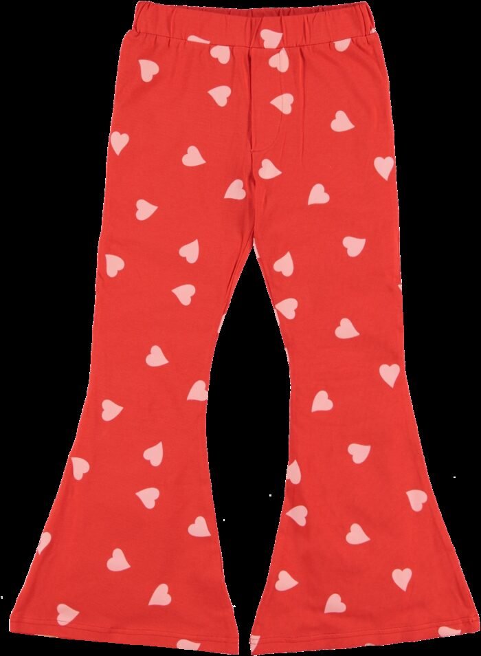 O'Chill Meisjes flair broek - Famke - Rood O'Chill Meisjes flair broek - Famke - RoodMateriaal