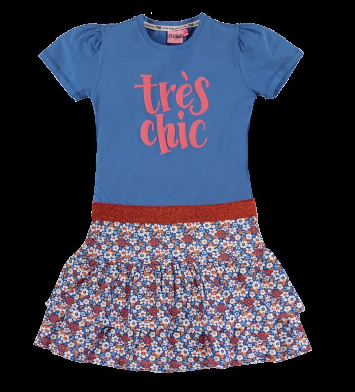 O'Chill Meisjes jurk - Jill - Multicolor Jill - Maat 104/110 - O'Chill - Meisjes jurk - Jill - Multicolor