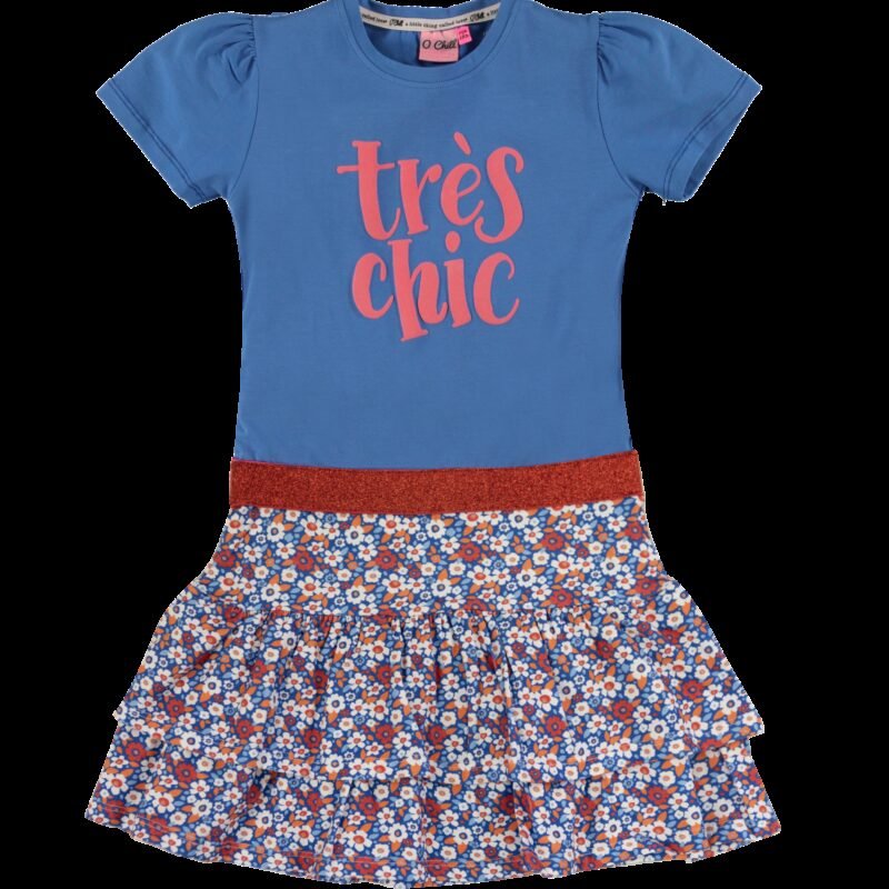 O'Chill Meisjes jurk - Jill - Multicolor Jill - Maat 104/110 - O'Chill - Meisjes jurk - Jill - Multicolor