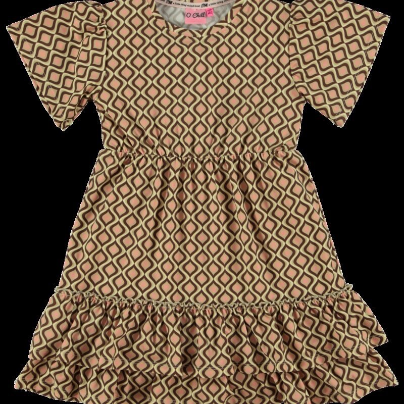 O'Chill Meisjes jurk - Maggy - Multicolor Maggy - Maat 104/110 - O'Chill - Meisjes jurk - Maggy - Multicolor