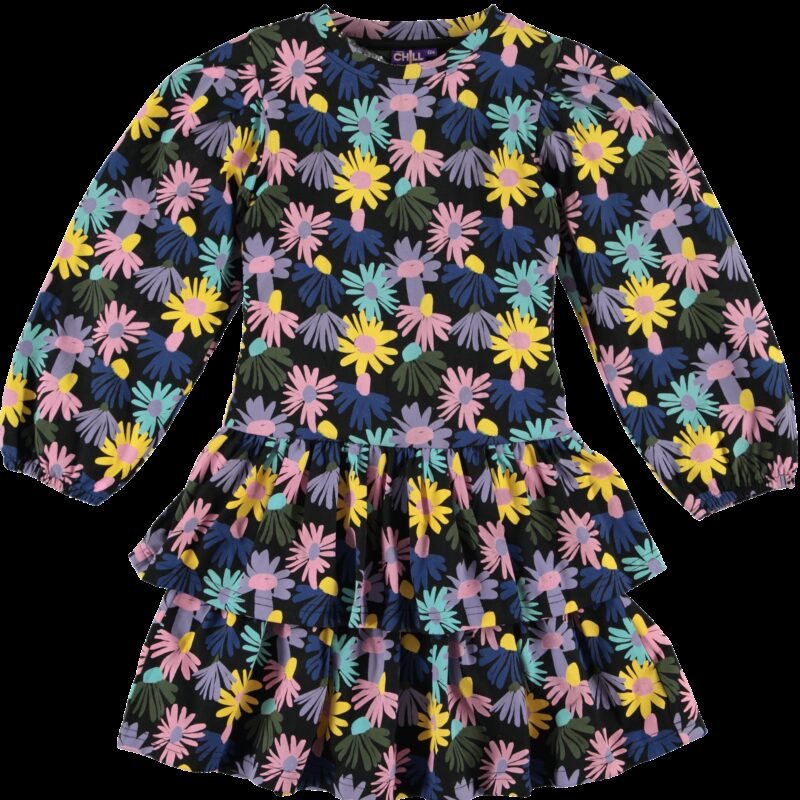 O'Chill Meisjes jurk - Silvie - Zwart O'Chill Meisjes jurk - Silvie - ZwartMateriaal