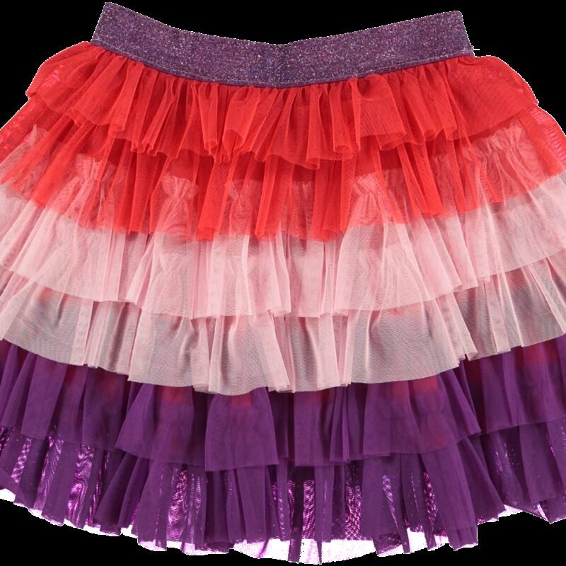 O'Chill Meisjes rok - Gigi - Rood / Roze / Paars O'Chill Meisjes rok - Gigi - Rood / Roze / PaarsMateriaal