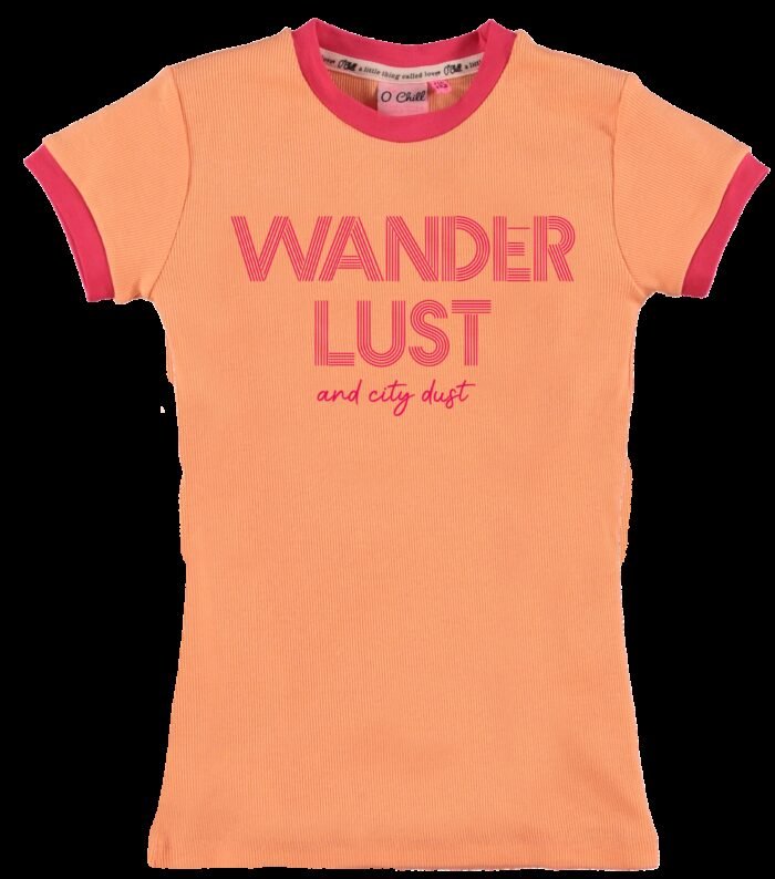 O'Chill Meisjes shirt - Ivana - Peach Ivana - Maat 104/110 - O'Chill - Meisjes shirt - Ivana - Peach