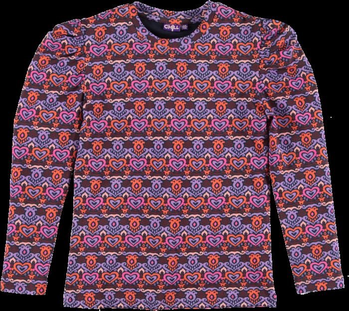 O'Chill Meisjes shirt - Lilian - Paars O'Chill Meisjes shirt - Lilian - PaarsMateriaal