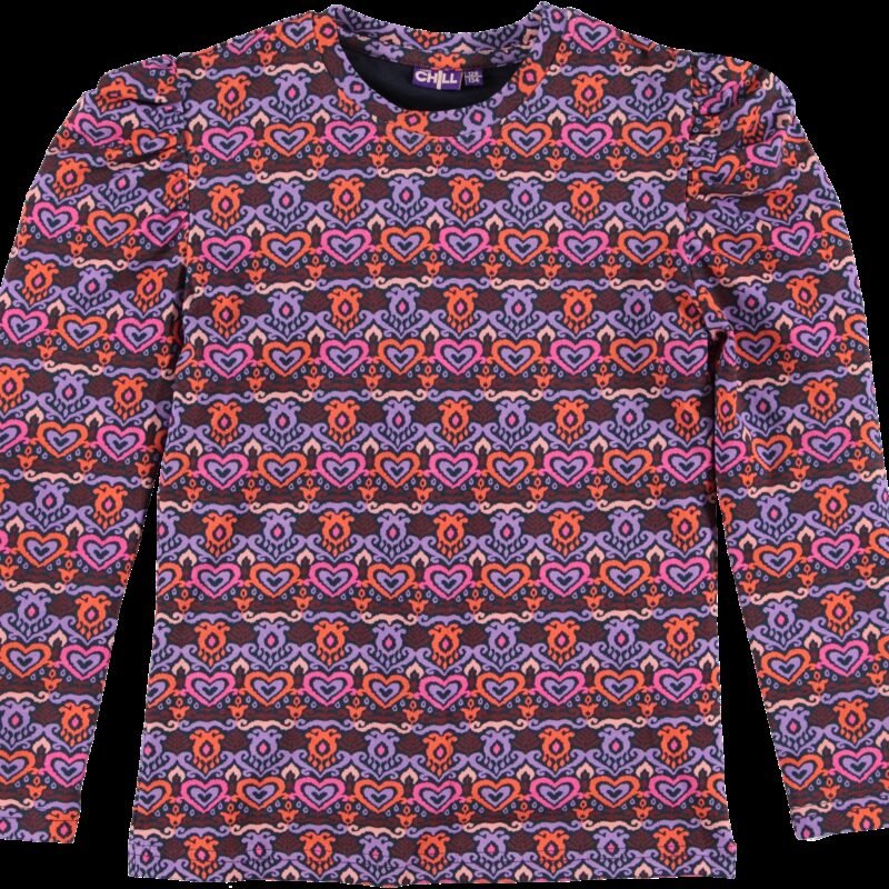 O'Chill Meisjes shirt - Lilian - Paars O'Chill Meisjes shirt - Lilian - PaarsMateriaal