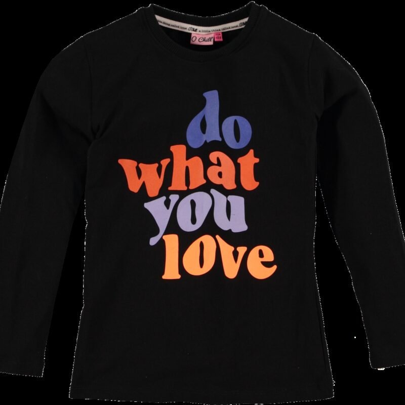 O'Chill Meisjes shirt - Philien - Zwart O'Chill Meisjes shirt - Philien - ZwartMateriaal
