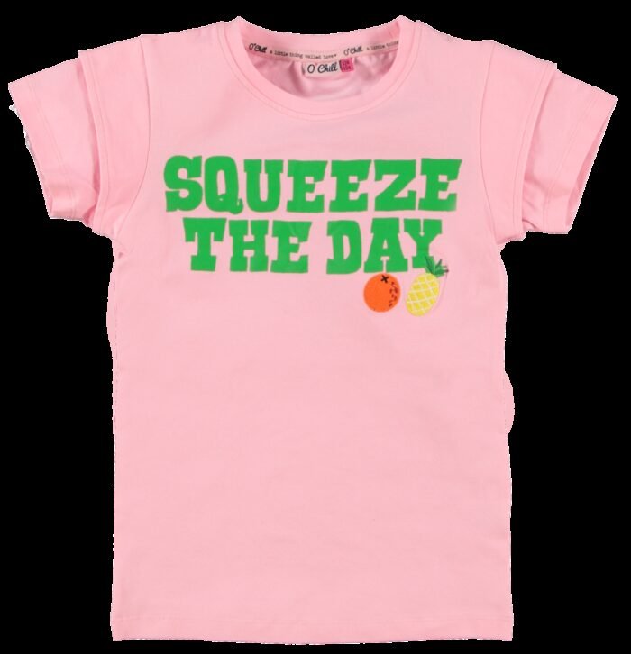 O'Chill Meisjes t-shirt - Vicky - Roze O'Chill Meisjes t-shirt - Vicky - RozeMateriaal
