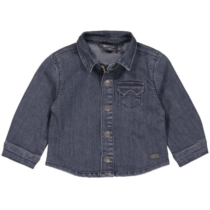 Quapi Jongens Blouse - Antoin - Donker grijs denim Quapi Jongens blouse - Antoin - Donker grijs denimMateriaal -