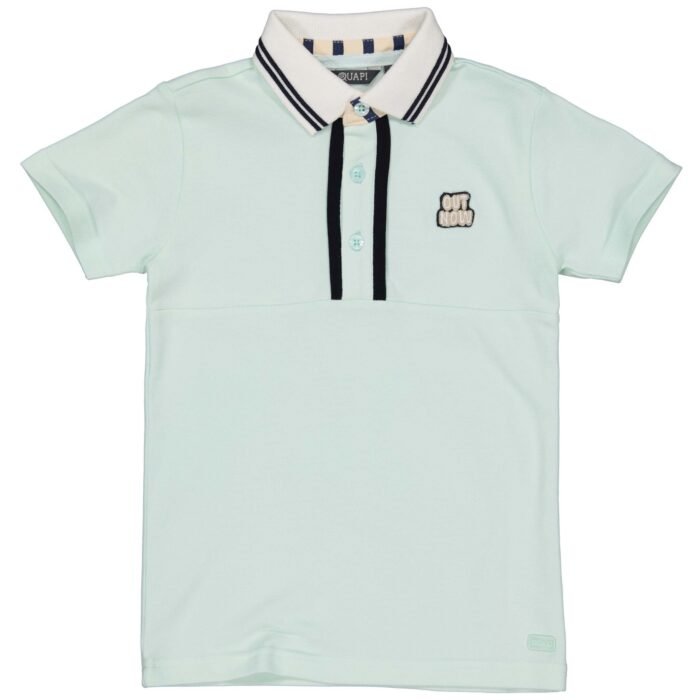 Quapi Jongens polo shirt - Boar - Aqua blauw Quapi Jongens polo shirt - Boar - Aqua blauwMateriaal 95% Cotton 5% Elastan