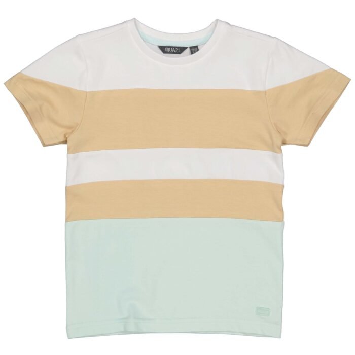Quapi Jongens t-shirt - Bartje - Wit Quapi Jongens t-shirt - Bartje - WitMateriaal 95% Cotton 5% Elastan
