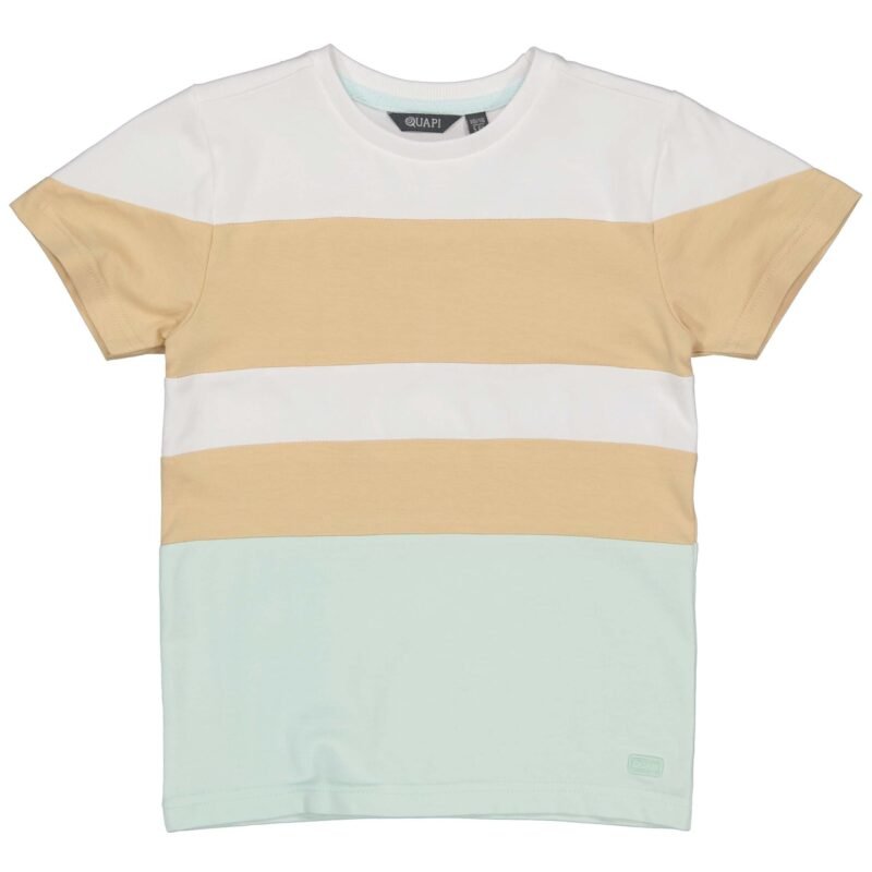 Quapi Jongens t-shirt - Bartje - Wit Quapi Jongens t-shirt - Bartje - WitMateriaal 95% Cotton 5% Elastan