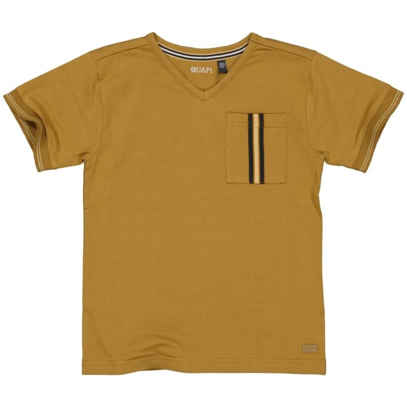 Quapi Jongens t-shirt - Beril - Bruin Quapi Jongens t-shirt - Beril - BruinMateriaal 95% Cotton 5% Elastan